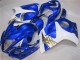 08-19 Blau Weiß Suzuki GSXR 1300 Hayabusa Motorrad Vollverkleidung 08-19 Blau Weiß Suzuki GSXR 1300 Hayabusa Motorrad Vollverkleidung