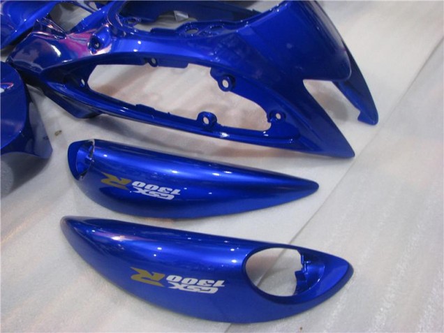 08-19 Blau Weiß Suzuki GSXR 1300 Hayabusa Motorrad Vollverkleidung 08-19 Blau Weiß Suzuki GSXR 1300 Hayabusa Motorrad Vollverkleidung