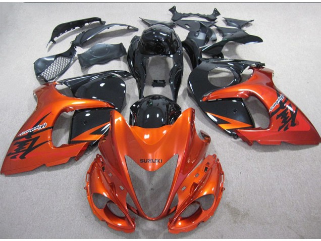 08-19 Orange Schwarz Suzuki GSXR 1300 Hayabusa Motorrad Verkleidung 08-19 Orange Schwarz Suzuki GSXR 1300 Hayabusa Motorrad Verkleidung