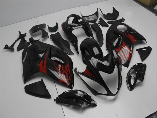 08-19 Schwarz Rot Suzuki GSXR 1300 Hayabusa Motorrad Verkleidung Komplett Sets 08-19 Schwarz Rot Suzuki GSXR 1300 Hayabusa Motorrad Verkleidung Komplett Sets