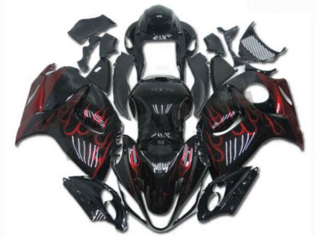08-19 Schwarz Rot Suzuki GSXR 1300 Hayabusa Motorrad Verkleidungen 08-19 Schwarz Rot Suzuki GSXR 1300 Hayabusa Motorrad Verkleidungen