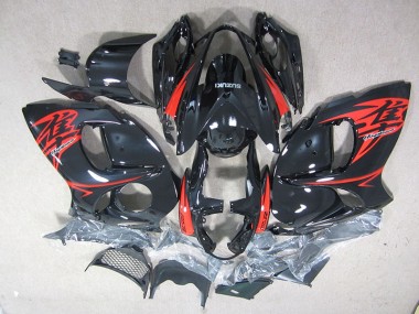 08-19 Schwarz Rot Suzuki GSXR 1300 Hayabusa Motorrad Vollverkleidung