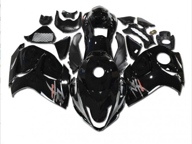 08-19 Schwarz Suzuki GSXR 1300 Hayabusa Motorrad Verkleidung