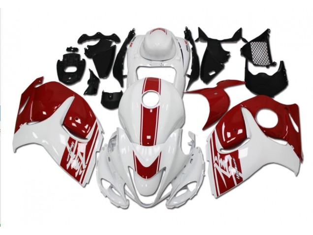 08-19 Weiß Rot Suzuki GSXR 1300 Hayabusa Motorrad Verkleidungen 08-19 Weiß Rot Suzuki GSXR 1300 Hayabusa Motorrad Verkleidungen
