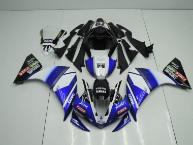 09-11 Blau Schwarz Sterilgarda Yamaha YZF R1 Motorrad Verkleidung