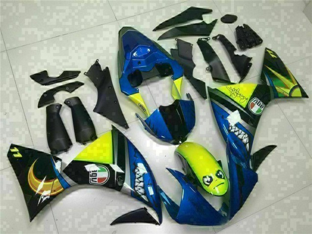 09-11 Blau Yamaha YZF R1 Motorrad Verkleidung