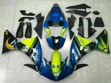 09-11 Blau Yamaha YZF R1 Motorrad Verkleidung