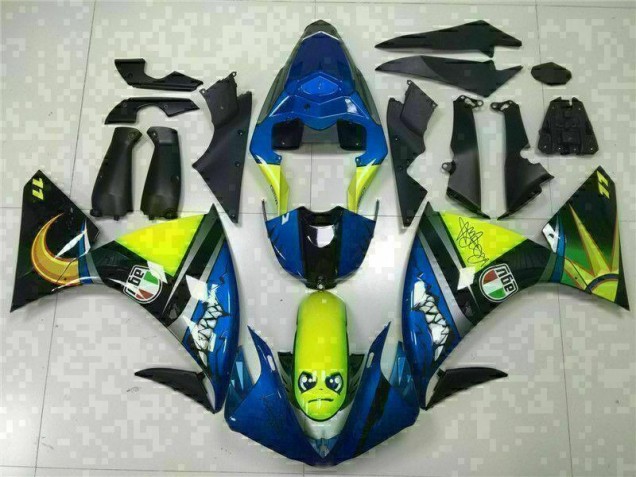 09-11 Blau Yamaha YZF R1 Motorrad Verkleidung