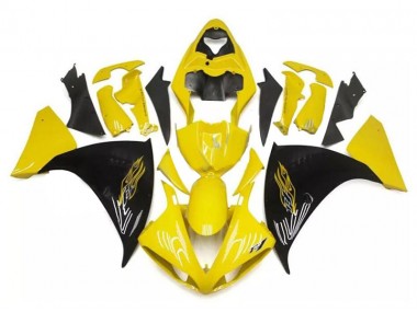 09-11 Gelb Schwarz Yamaha YZF R1 Motorrad Verkleidung
