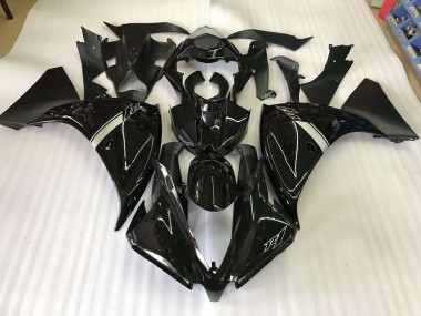 09-11 Glänzend Schwarz Yamaha YZF R1 Motorrad Verkleidung