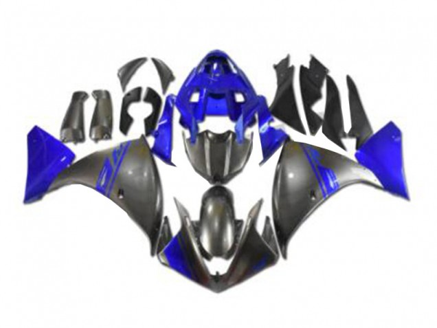 09-11 Grau Blau Yamaha YZF R1 Motorrad Verkleidung 09-11 Grau Blau Yamaha YZF R1 Motorrad Verkleidung