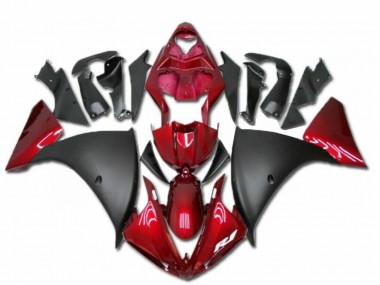 09-11 Rot Schwarz Yamaha YZF R1 Motorrad Verkleidung