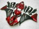 09-11 Rot Schwarz Yamaha YZF R1 Motorrad Verkleidungen