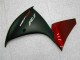 09-11 Rot Schwarz Yamaha YZF R1 Motorrad Verkleidungen