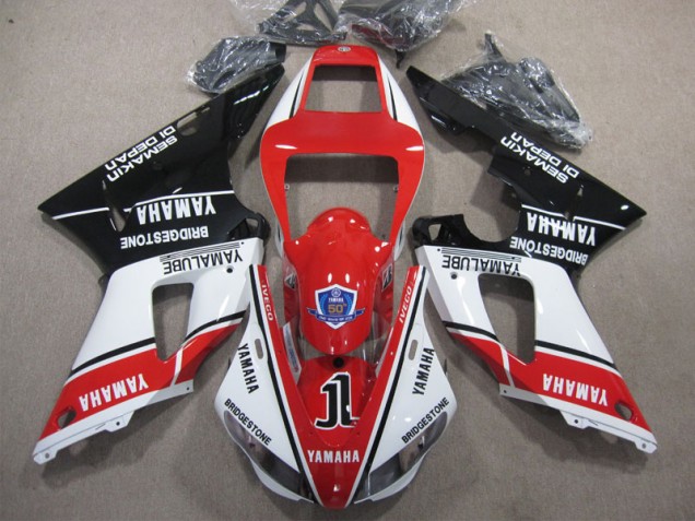 09-11 Rot Weiß Schwarz Yamaha YZF R1 Motorrad Verkleidungen 09-11 Rot Weiß Schwarz Yamaha YZF R1 Motorrad Verkleidungen