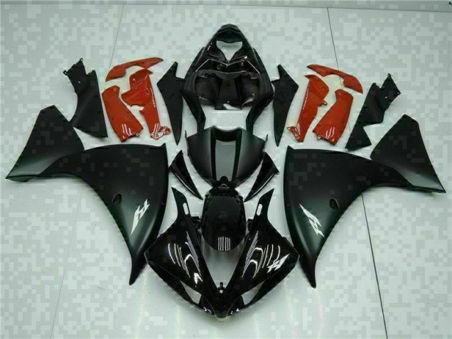 09-11 Schwarz Rot Yamaha YZF R1 Motorrad Verkleidungen 09-11 Schwarz Rot Yamaha YZF R1 Motorrad Verkleidungen