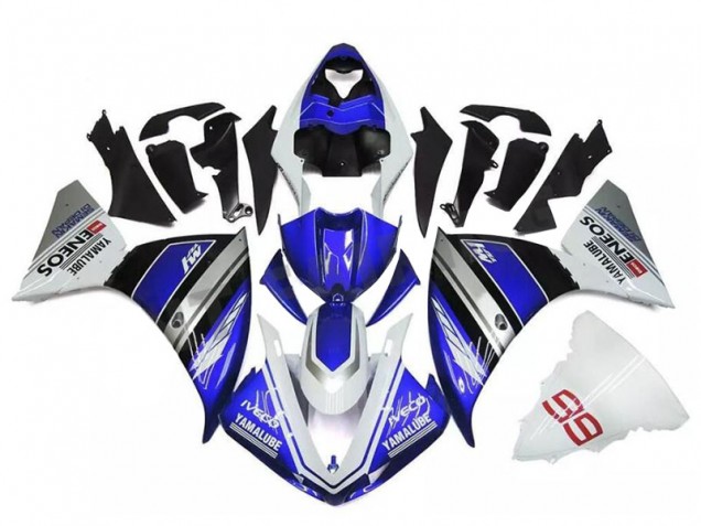 09-11 Weiß Blau Silber Yamaha YZF R1 Motorrad Verkleidung 09-11 Weiß Blau Silber Yamaha YZF R1 Motorrad Verkleidung