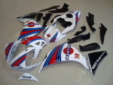 09-11 Weiß Schwarz Martini Yamaha YZF R1 Motorrad Verkleidung