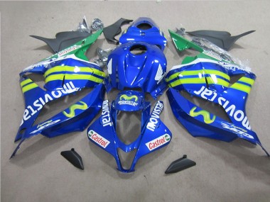 09-12 Blau Weiß Movistar Honda CBR600RR Motorrad Verkleidung