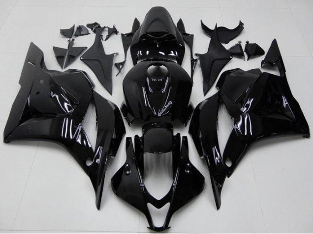 09-12 Glänzend Schwarz Honda CBR600RR Motorrad Verkleidung 09-12 Glänzend Schwarz Honda CBR600RR Motorrad Verkleidung