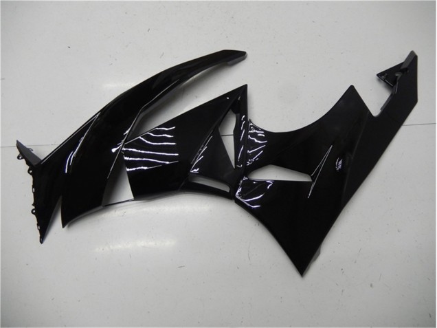 09-12 Glänzend Schwarz Kawasaki ZX6R Motorrad Verkleidung 09-12 Glänzend Schwarz Kawasaki ZX6R Motorrad Verkleidung