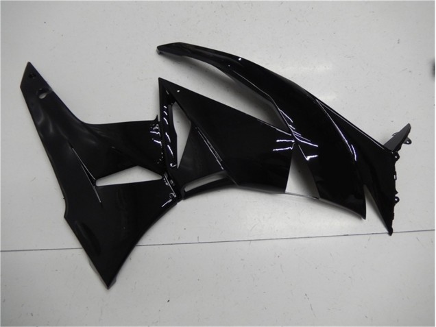 09-12 Glänzend Schwarz Kawasaki ZX6R Motorrad Verkleidung 09-12 Glänzend Schwarz Kawasaki ZX6R Motorrad Verkleidung