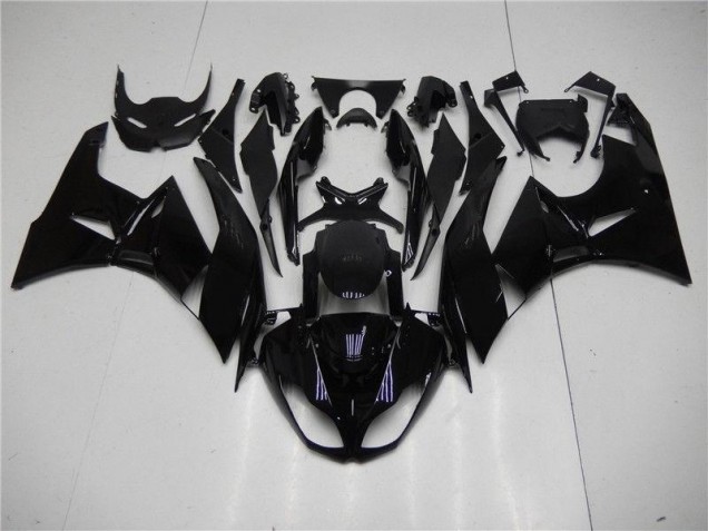 09-12 Glänzend Schwarz Kawasaki ZX6R Motorrad Verkleidung 09-12 Glänzend Schwarz Kawasaki ZX6R Motorrad Verkleidung