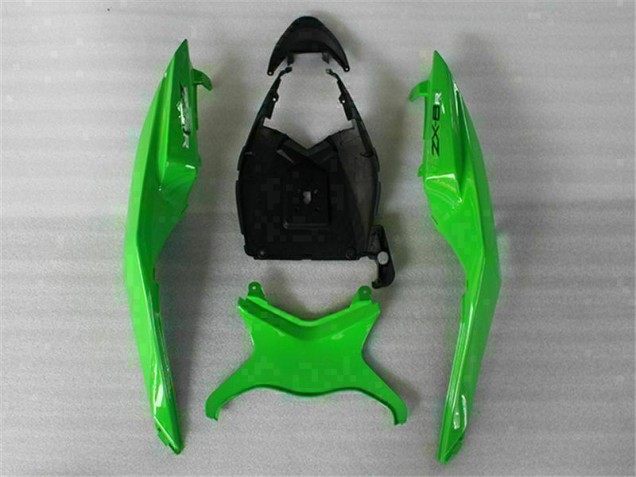 09-12 Grün Schwarz Kawasaki ZX6R Motorrad Verkleidungen 09-12 Grün Schwarz Kawasaki ZX6R Motorrad Verkleidungen