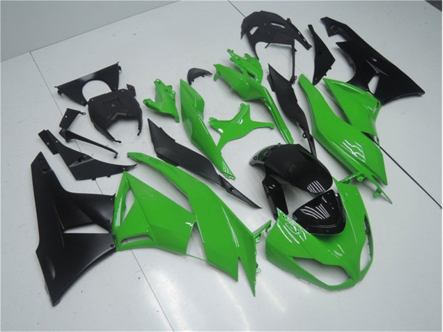 09-12 Grün Schwarz Kawasaki ZX6R Motorrad Vollverkleidung 09-12 Grün Schwarz Kawasaki ZX6R Motorrad Vollverkleidung