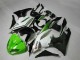 09-12 Grün Schwarz Weiß 25 Kawasaki ZX6R Motorrad Verkleidung