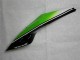 09-12 Grün Schwarz Weiß 25 Kawasaki ZX6R Motorrad Verkleidung