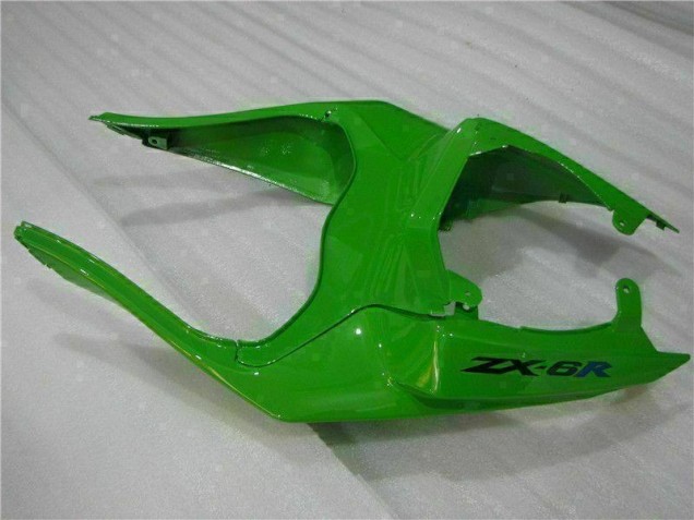 09-12 Grün Schwarzer LeoVince Kawasaki ZX6R Motorrad Verkleidung 09-12 Grün Schwarzer LeoVince Kawasaki ZX6R Motorrad Verkleidung