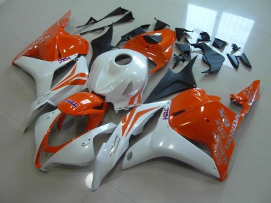 09-12 Orange Perl Weiß Honda CBR600RR Motorrad Verkleidung