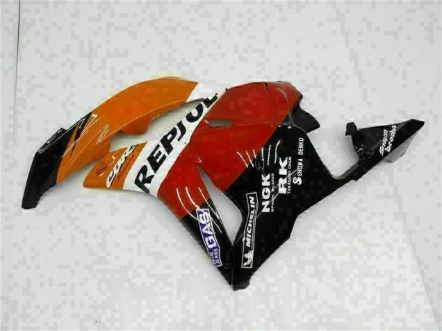 09-12 Orange Repsol Honda CBR600RR Motorrad Verkleidung 09-12 Orange Repsol Honda CBR600RR Motorrad Verkleidung