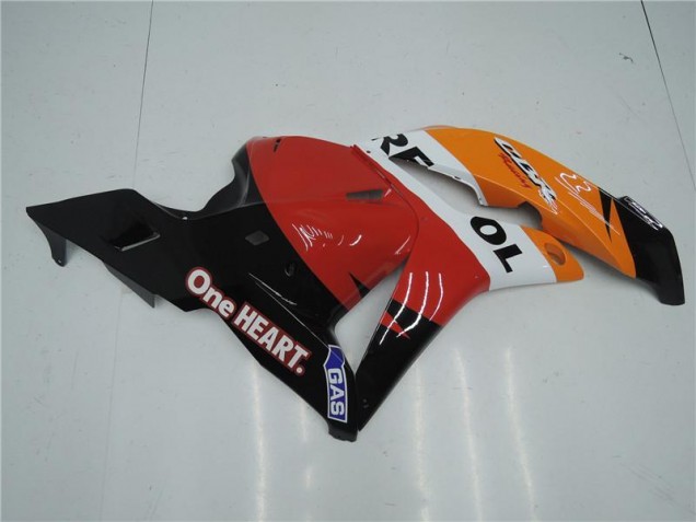 09-12 Orange Rot Schwarz Repsol Honda CBR600RR Motorrad Verkleidung 09-12 Orange Rot Schwarz Repsol Honda CBR600RR Motorrad Verkleidung