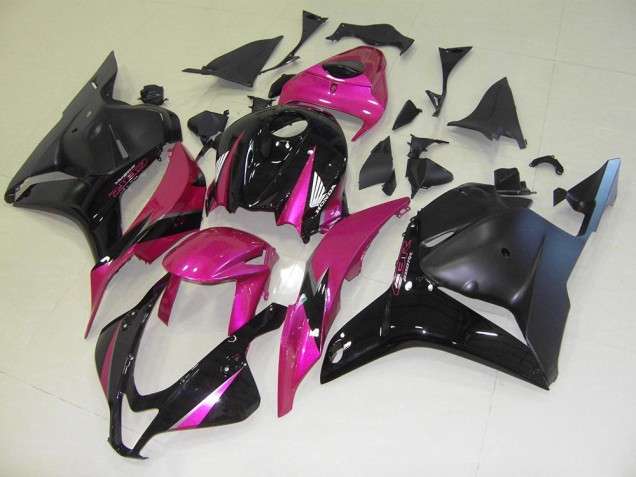 09-12 Rosa Schwarz Honda CBR600RR Motorrad Verkleidung 09-12 Rosa Schwarz Honda CBR600RR Motorrad Verkleidung