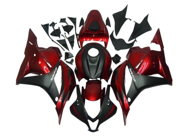 09-12 Rot Schwarz Honda CBR600RR Motorrad Verkleidungen 09-12 Rot Schwarz Honda CBR600RR Motorrad Verkleidungen