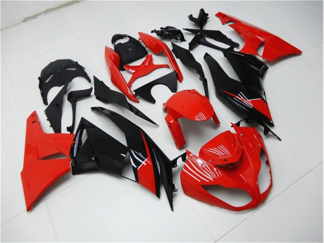 09-12 Rot Schwarz Kawasaki ZX6R Motorrad Verkleidung 09-12 Rot Schwarz Kawasaki ZX6R Motorrad Verkleidung