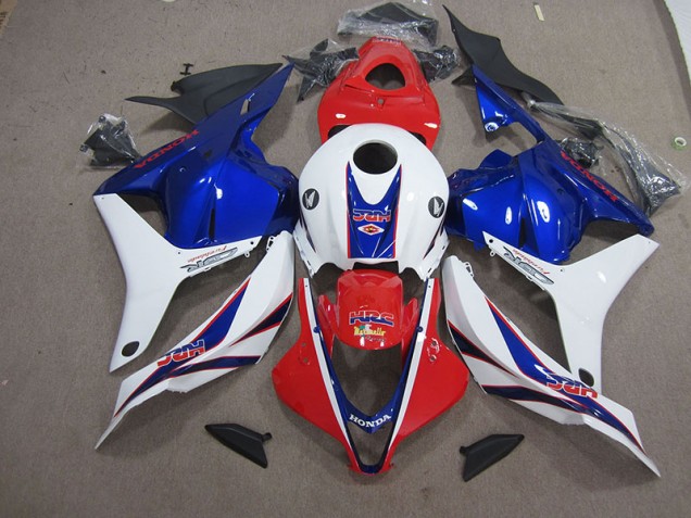 09-12 Rot Weiß Blau HRC Honda CBR600RR Motorrad Verkleidungen 09-12 Rot Weiß Blau HRC Honda CBR600RR Motorrad Verkleidungen