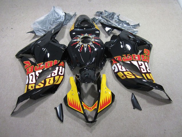 09-12 Schwarz Gelb Honda CBR600RR Motorrad Verkleidung 09-12 Schwarz Gelb Honda CBR600RR Motorrad Verkleidung