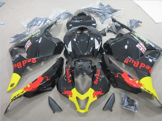 09-12 Schwarz Gelb Rot Bull Honda CBR600RR Motorrad Verkleidung 09-12 Schwarz Gelb Rot Bull Honda CBR600RR Motorrad Verkleidung