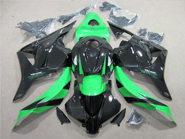 09-12 Schwarz Grün Honda CBR600RR Motorrad Verkleidungen