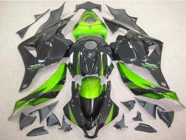 09-12 Schwarz Grün Honda CBR600RR Motorrad Vollverkleidung