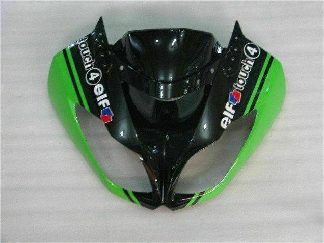 09-12 Schwarz Grün Kawasaki ZX6R Motorrad Verkleidung Komplett Sets
