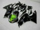 09-12 Schwarz Grün Kawasaki ZX6R Motorrad Verkleidungen