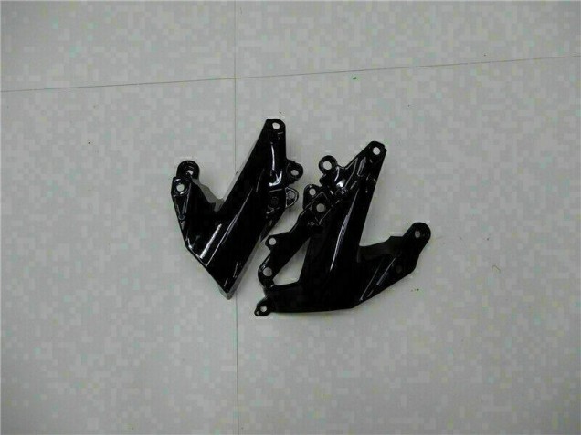 09-12 Schwarz Grün Kawasaki ZX6R Motorrad Verkleidungen