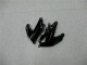 09-12 Schwarz Grün Kawasaki ZX6R Motorrad Verkleidungen