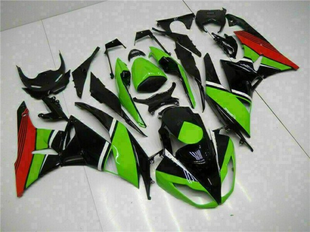 09-12 Schwarz Grün Rot Kawasaki ZX6R Motorrad Verkleidung 09-12 Schwarz Grün Rot Kawasaki ZX6R Motorrad Verkleidung