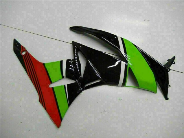 09-12 Schwarz Grün Rot Kawasaki ZX6R Motorrad Verkleidung 09-12 Schwarz Grün Rot Kawasaki ZX6R Motorrad Verkleidung