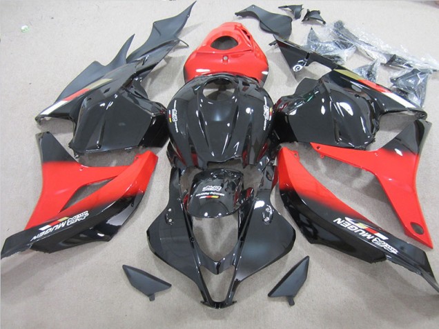 09-12 Schwarz Rot Honda CBR600RR Motorrad Verkleidung 09-12 Schwarz Rot Honda CBR600RR Motorrad Verkleidung
